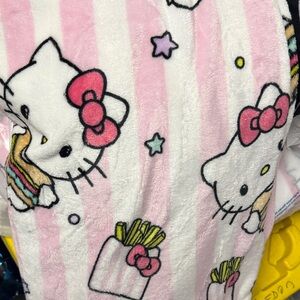 Hello Kitty Pink and White Blanket
